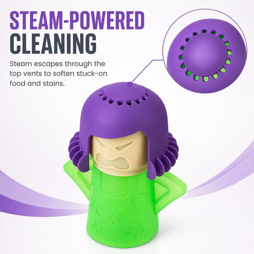 Quick-Clean Microwave Steam Figurine