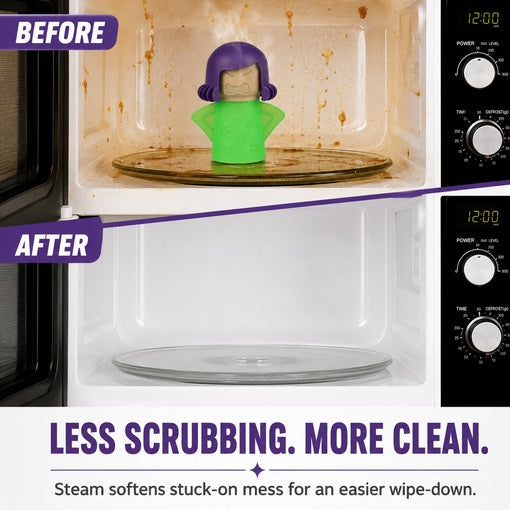 Quick-Clean Microwave Steam Figurine